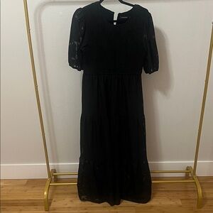 Chic Black Long Sleeve Dress